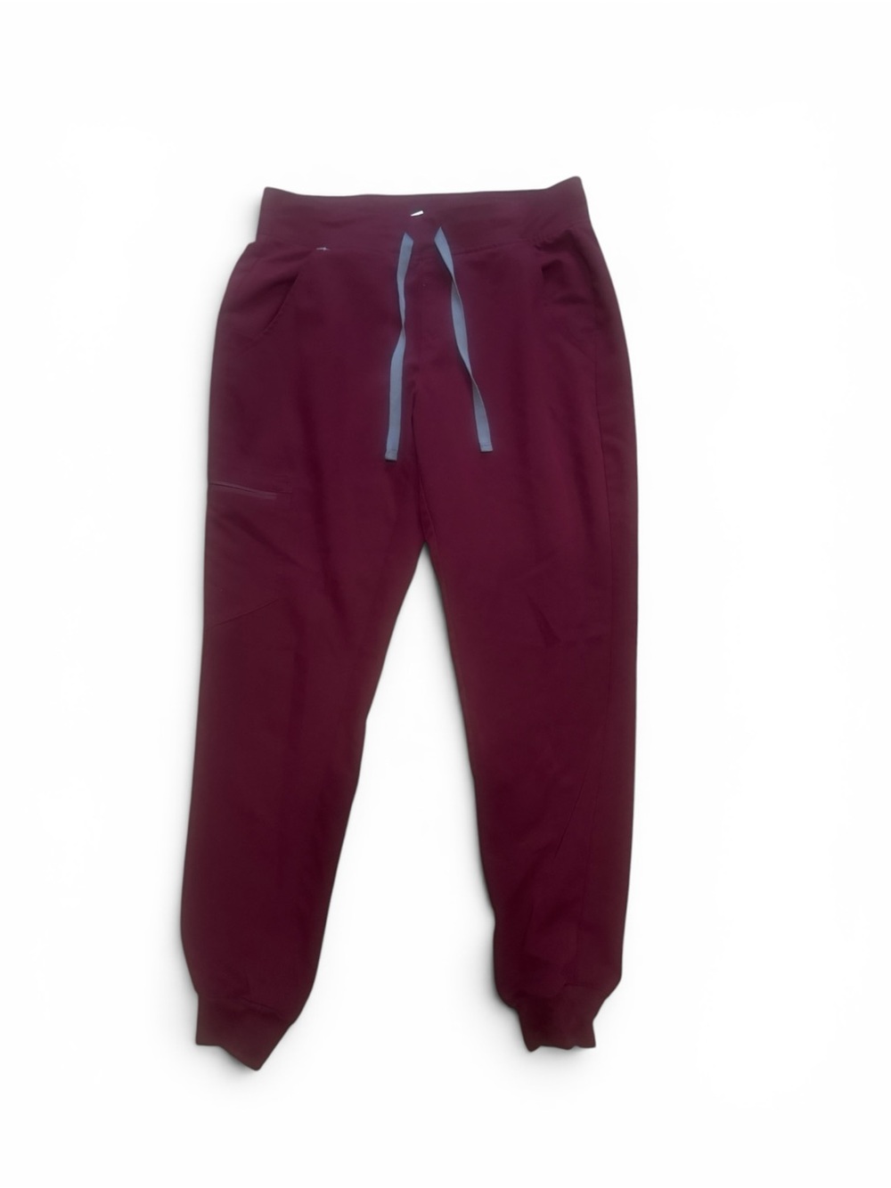 FIGS Zamora Jogger Scrub Pants Burgundy Small Regular Good Condition